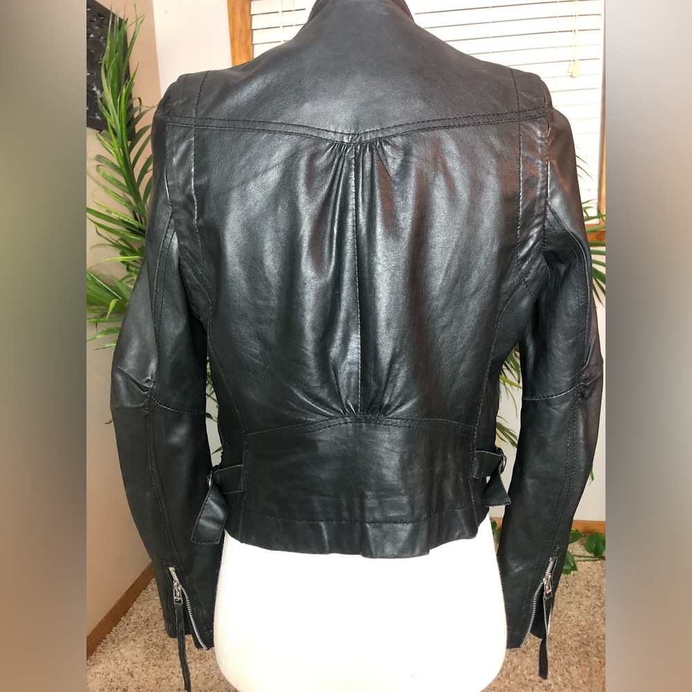 TOPSHOP Leather Jacket. Size XS - Picture 4 of 11